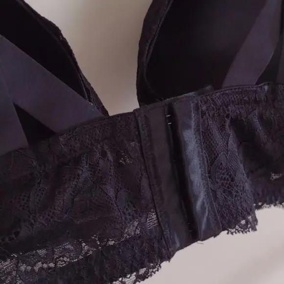 NWT City Chic Women's Size 40G Giselle Contour Underwired Demi Bra Black Lace - Picture 8 of 9